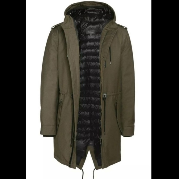 MACKAGE Arav hooded military parka in army - Picture 2 of 2